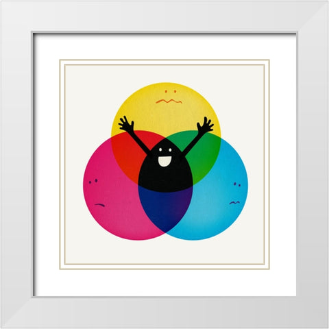 Nobodys Child Final White Modern Wood Framed Art Print with Double Matting by Farkas, Robert