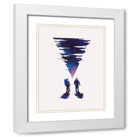 The Thing White Modern Wood Framed Art Print with Double Matting by Farkas, Robert