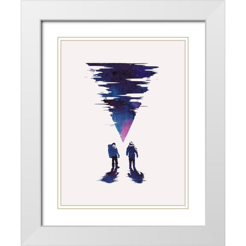 The Thing White Modern Wood Framed Art Print with Double Matting by Farkas, Robert