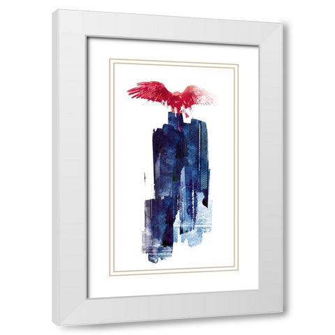 Big Beast White Modern Wood Framed Art Print with Double Matting by Farkas, Robert