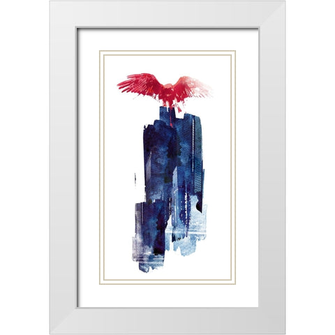 Big Beast White Modern Wood Framed Art Print with Double Matting by Farkas, Robert