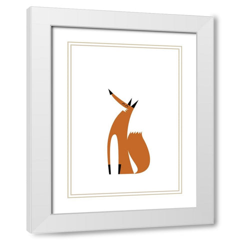 Ready For Winter White Modern Wood Framed Art Print with Double Matting by Farkas, Robert