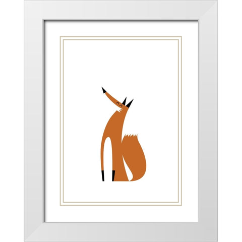Ready For Winter White Modern Wood Framed Art Print with Double Matting by Farkas, Robert