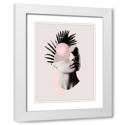 Empty Mind Final White Modern Wood Framed Art Print with Double Matting by Farkas, Robert