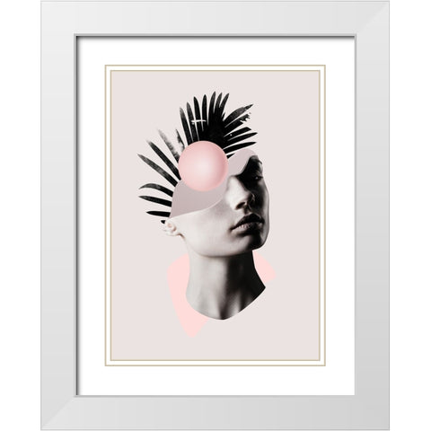 Empty Mind Final White Modern Wood Framed Art Print with Double Matting by Farkas, Robert