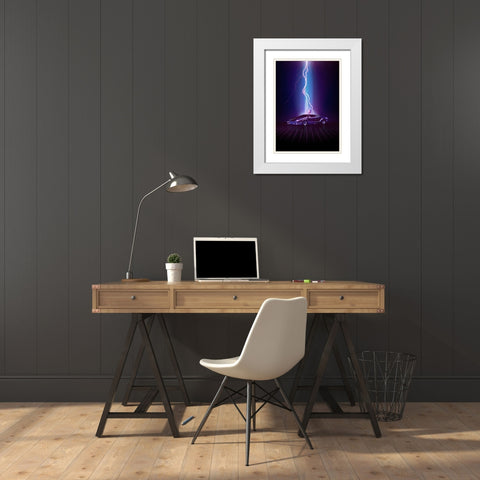 Legendary Moment White Modern Wood Framed Art Print with Double Matting by Farkas, Robert