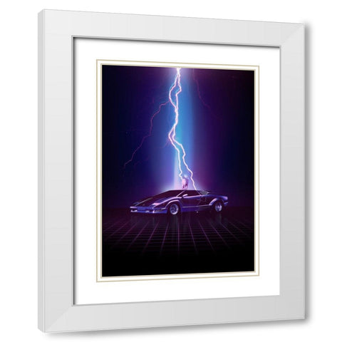 Legendary Moment White Modern Wood Framed Art Print with Double Matting by Farkas, Robert