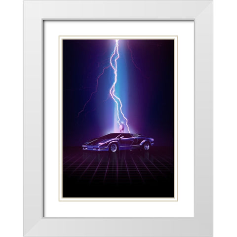 Legendary Moment White Modern Wood Framed Art Print with Double Matting by Farkas, Robert