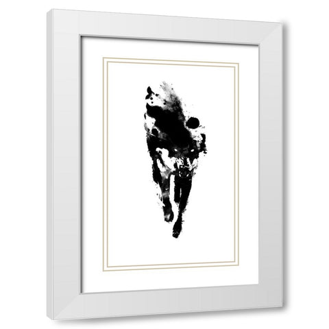 My Presonal Daemon White Modern Wood Framed Art Print with Double Matting by Farkas, Robert