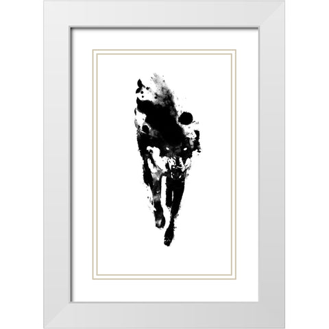My Presonal Daemon White Modern Wood Framed Art Print with Double Matting by Farkas, Robert