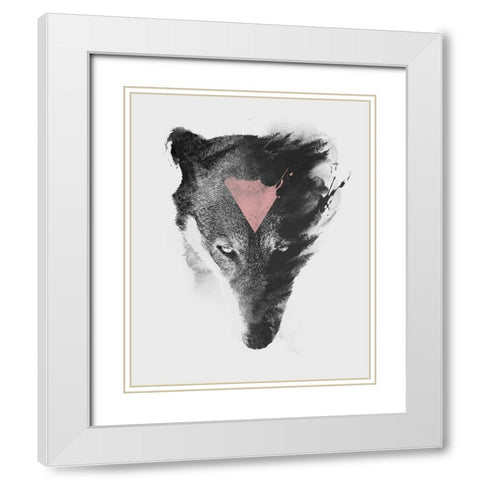 The Missing Part Final White Modern Wood Framed Art Print with Double Matting by Farkas, Robert