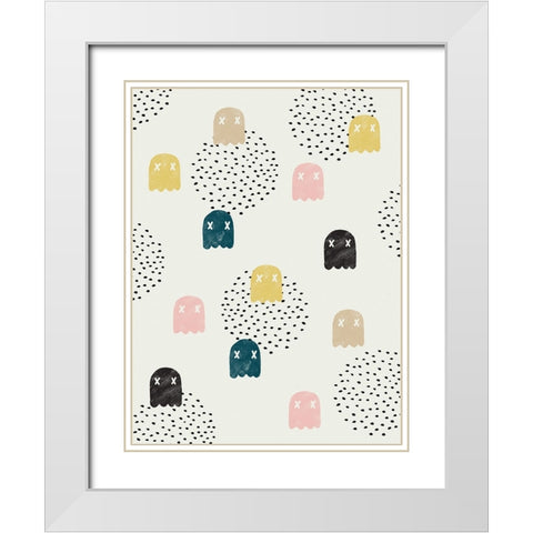 Dead Ghosts White Modern Wood Framed Art Print with Double Matting by Farkas, Robert