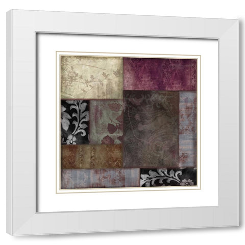 Colette III White Modern Wood Framed Art Print with Double Matting by Sasha