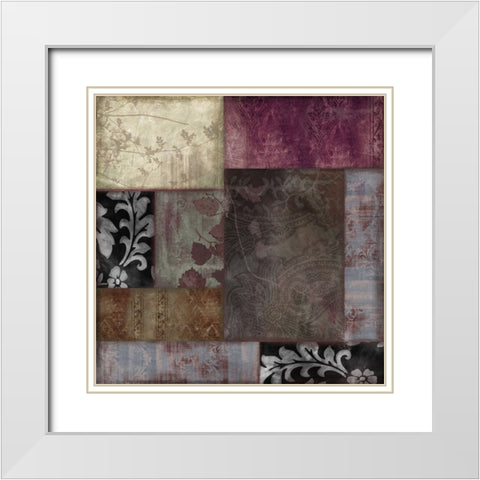 Colette III White Modern Wood Framed Art Print with Double Matting by Sasha