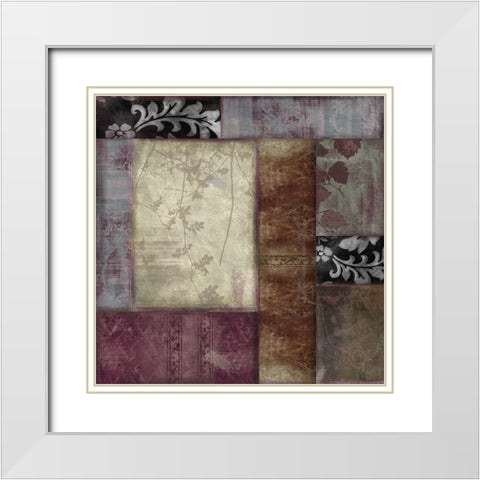 Colette IV White Modern Wood Framed Art Print with Double Matting by Sasha