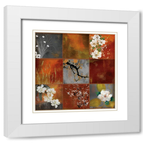 Natural Impressions II White Modern Wood Framed Art Print with Double Matting by Sasha