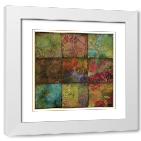 Swatchbox II White Modern Wood Framed Art Print with Double Matting by Sasha