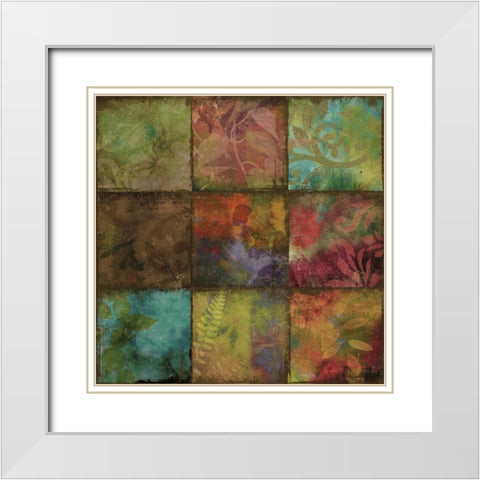 Swatchbox II White Modern Wood Framed Art Print with Double Matting by Sasha