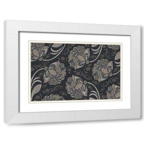 Elegante II White Modern Wood Framed Art Print with Double Matting by Sasha