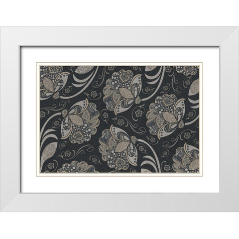 Elegante II White Modern Wood Framed Art Print with Double Matting by Sasha