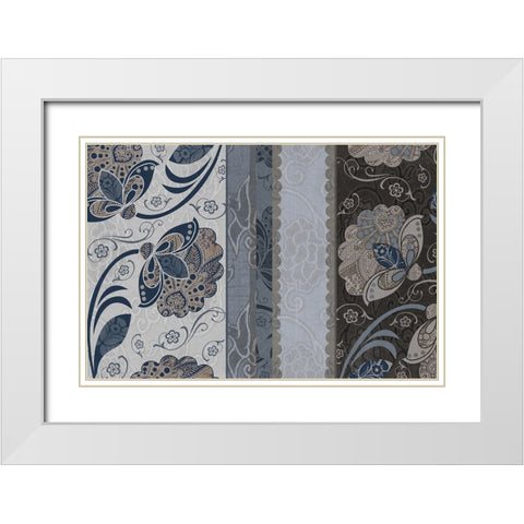 Elegante III White Modern Wood Framed Art Print with Double Matting by Sasha
