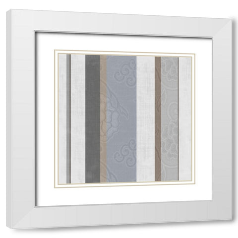 Elegante VIII White Modern Wood Framed Art Print with Double Matting by Sasha