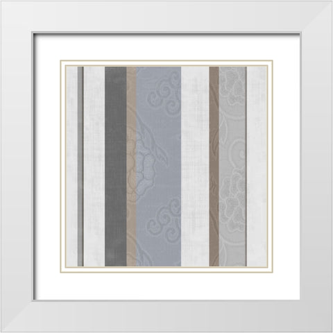 Elegante VIII White Modern Wood Framed Art Print with Double Matting by Sasha