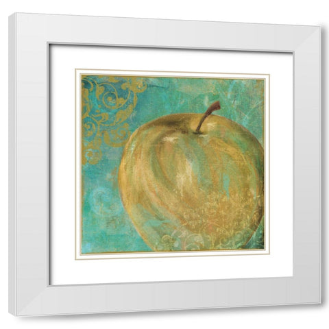 Fruit Palette II White Modern Wood Framed Art Print with Double Matting by Sasha
