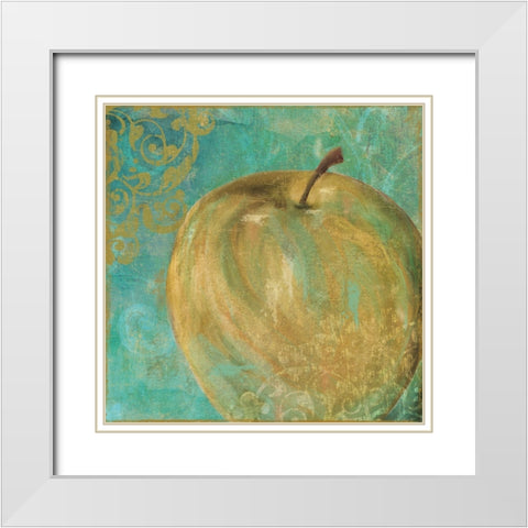 Fruit Palette II White Modern Wood Framed Art Print with Double Matting by Sasha