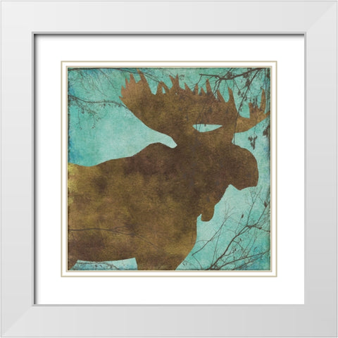 Winter Lodge IX White Modern Wood Framed Art Print with Double Matting by Sasha