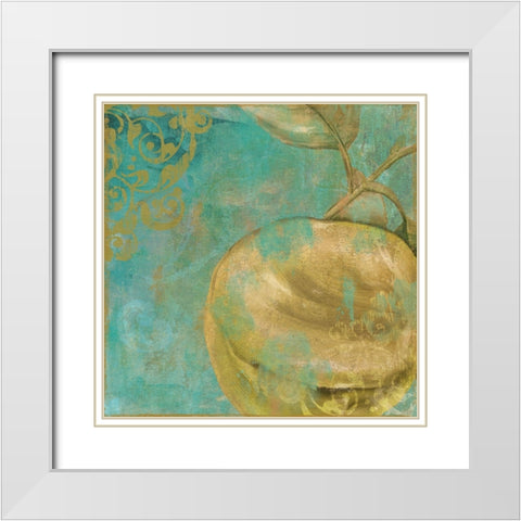 Fruit Palette V White Modern Wood Framed Art Print with Double Matting by Sasha