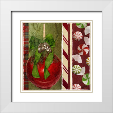Sweet Holiday II White Modern Wood Framed Art Print with Double Matting by Sasha