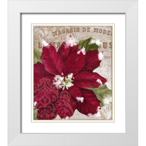 December White Modern Wood Framed Art Print with Double Matting by Sasha