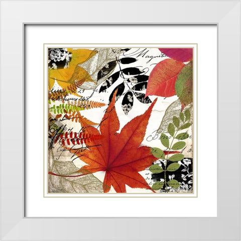 Equinox II White Modern Wood Framed Art Print with Double Matting by Sasha