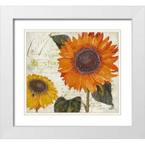 Sundresses II White Modern Wood Framed Art Print with Double Matting by Sasha