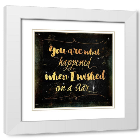 Moon and Back IV White Modern Wood Framed Art Print with Double Matting by Sasha