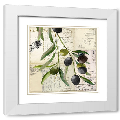 Olivia_I White Modern Wood Framed Art Print with Double Matting by Sasha