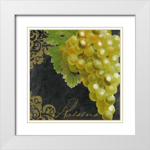 Melange I White Modern Wood Framed Art Print with Double Matting by Sasha