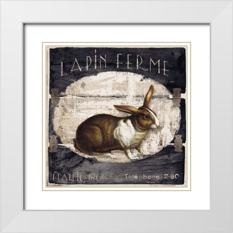 Campagne I White Modern Wood Framed Art Print with Double Matting by Sasha