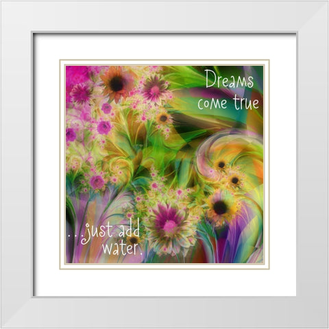 Just Add Water White Modern Wood Framed Art Print with Double Matting by Sasha