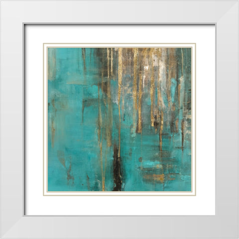 Distractions I White Modern Wood Framed Art Print with Double Matting by Sasha
