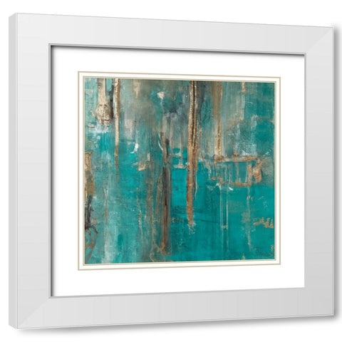 Distractions II White Modern Wood Framed Art Print with Double Matting by Sasha