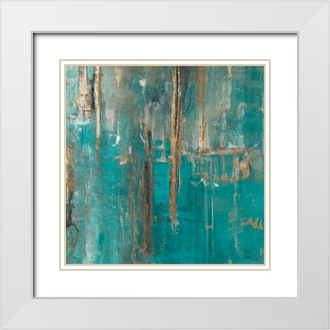 Distractions II White Modern Wood Framed Art Print with Double Matting by Sasha