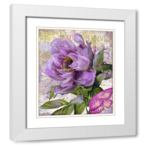 July White Modern Wood Framed Art Print with Double Matting by Sasha