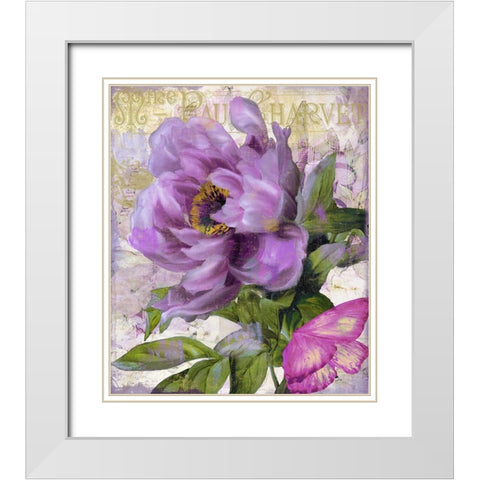 July White Modern Wood Framed Art Print with Double Matting by Sasha