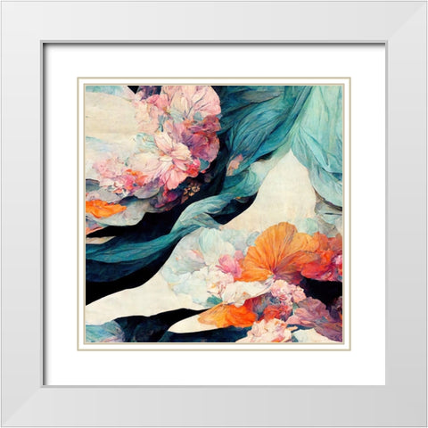 K Dreams IV White Modern Wood Framed Art Print with Double Matting by Sasha