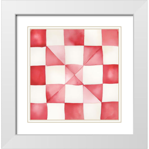 Gingerbread Land III White Modern Wood Framed Art Print with Double Matting by Sasha