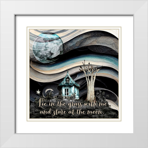 Life in the Grass White Modern Wood Framed Art Print with Double Matting by Sasha