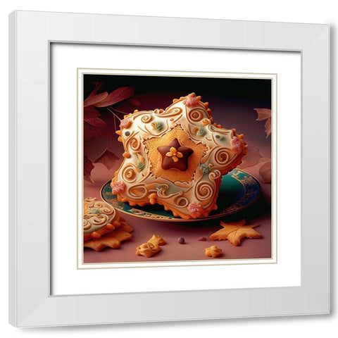 Delphines Bakery XI White Modern Wood Framed Art Print with Double Matting by Sasha