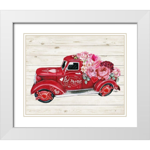 Be Mine Ltd Old Truck Collection White Modern Wood Framed Art Print with Double Matting by Sheena Pike Art